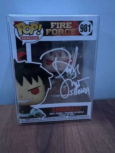 Funko Pop! Vinyl Animation Fire Force Shinra #981 Signed JSA Autographed Figure