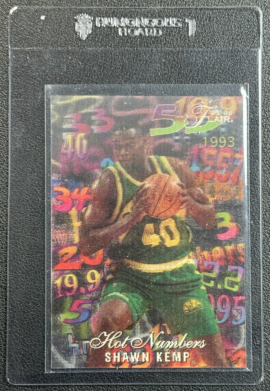 SHAWN KEMP 1995-96 FLEER FLAIR #5 HOT NUMBERS SUPERSONICS