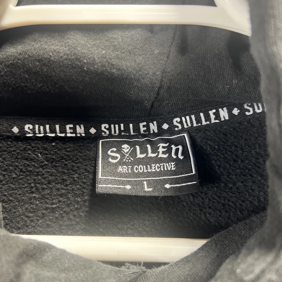 Sudadera con Capucha Pullover Sullen Para Hombre Negra Manga Larga Talla L Grande Dirt Wars Año Nuevo 2020 Foto 3 de 4