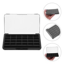 2 Pcs Cosmetics Storage Case Eyeshadow Organizer Containers Empty Tray