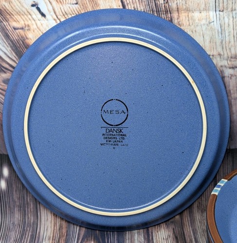 24 Piece Dansk Mesa Sky Blue Set - 8 Each Dinner Plates, Salad Plates, Saucers - Picture 5 of 15