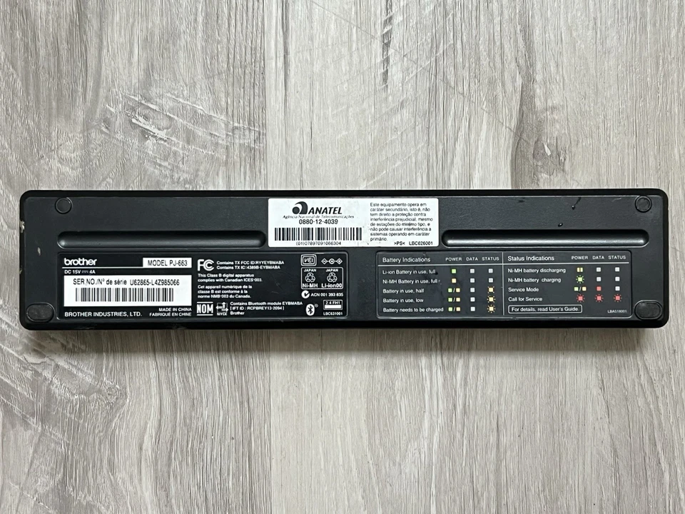 Brother PocketJet 6 Plus PJ-663 A4 Portable Thermal Printer USB Bluetooth PJ663 - Image 3 of 4