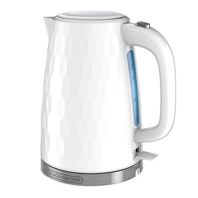BLACK DECKER 1.7L Electric Cordless Kettle Honeycomb Collection Rapid Boil