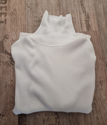 Coofandy Weißer Rollkragenpullover Herren