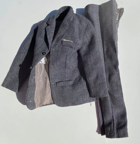 Vintage KEN DOLL 1960's Original Gray SUIT JACKET and PANTS w/Ken By Mattel TAG