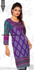 Indian Bollywood Kurta Kurti Designer Crepe Ethnic Dress Top Tunic Pakistani New