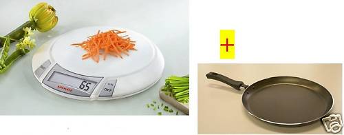 Balance 1g à 5kg de cuisine électronique blanche pour peser les colis et ingrédients