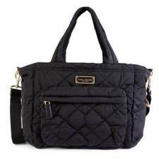 Marc Jacobs Quilted Nylon Baby Diaper Bag Travel Commute Duffle Black