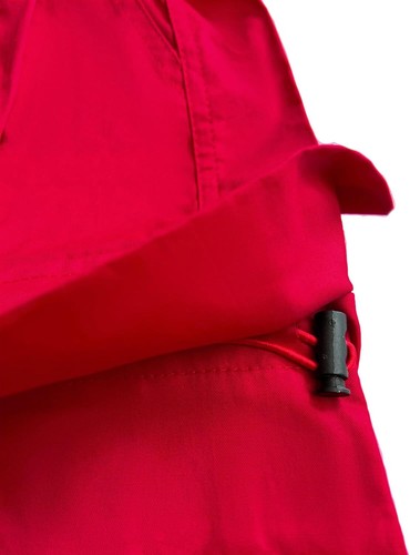 Girls Cargo Jogger Pants Elastic High Waist Drawstring with Pockets7-8 Years Red - Picture 6 of 7