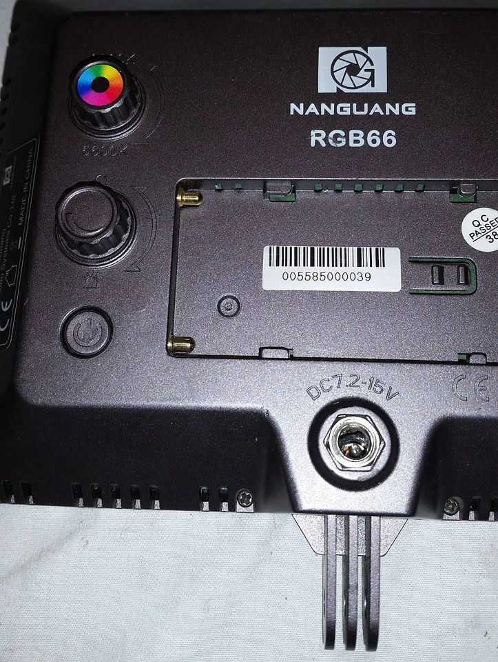 2x Nanguang Nan guang RGB66 LED Camera Light For Parts NON WORKING AS-IS - Image 3 of 4