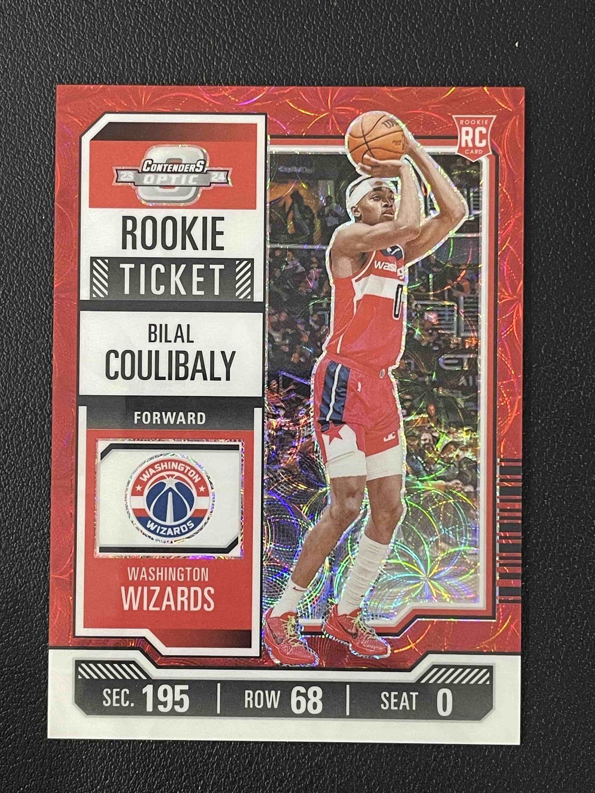 Bilal Coulibaly 2023-24 Panini Contenders Optic International Red RC #15