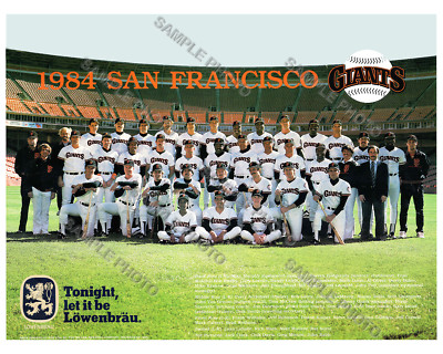 1984 SAN FRANCISCO GIANTS 8X10 TEAM PHOTO | eBay
