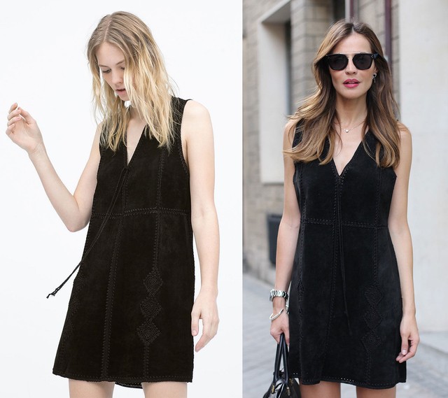 zara studio embroidered dress