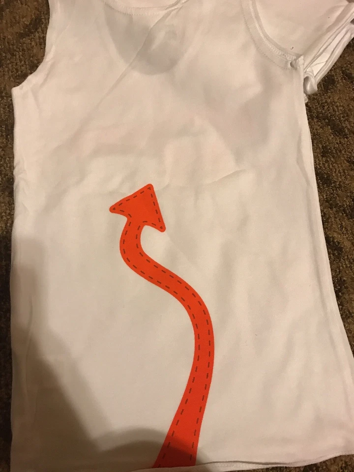 Camiseta sin mangas Hooters Uniform XX tema pequeño diablo Foto 3 de 4