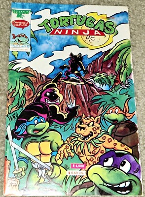 1 Rare VHTF TMNT Tortugas Ninja 15 MX Vintage April Turtles 1991 Foreign Variant