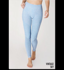 New High Waisted Moto Designed Leggings in Vintage Blue