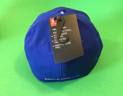 UNDER ARMOUR Classic Fit HOCKEY NHL Boys Hat Size XS/S Blue w/White NEW - Picture 6 of 12