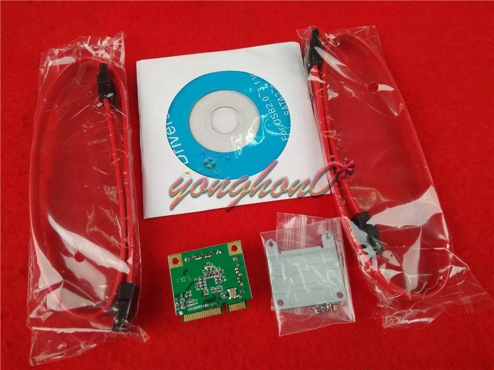 Controller Adapter Card Support 6Gb Mini PCI-Express to SATA iii 3.0 2 Port RAID - Image 3 of 4