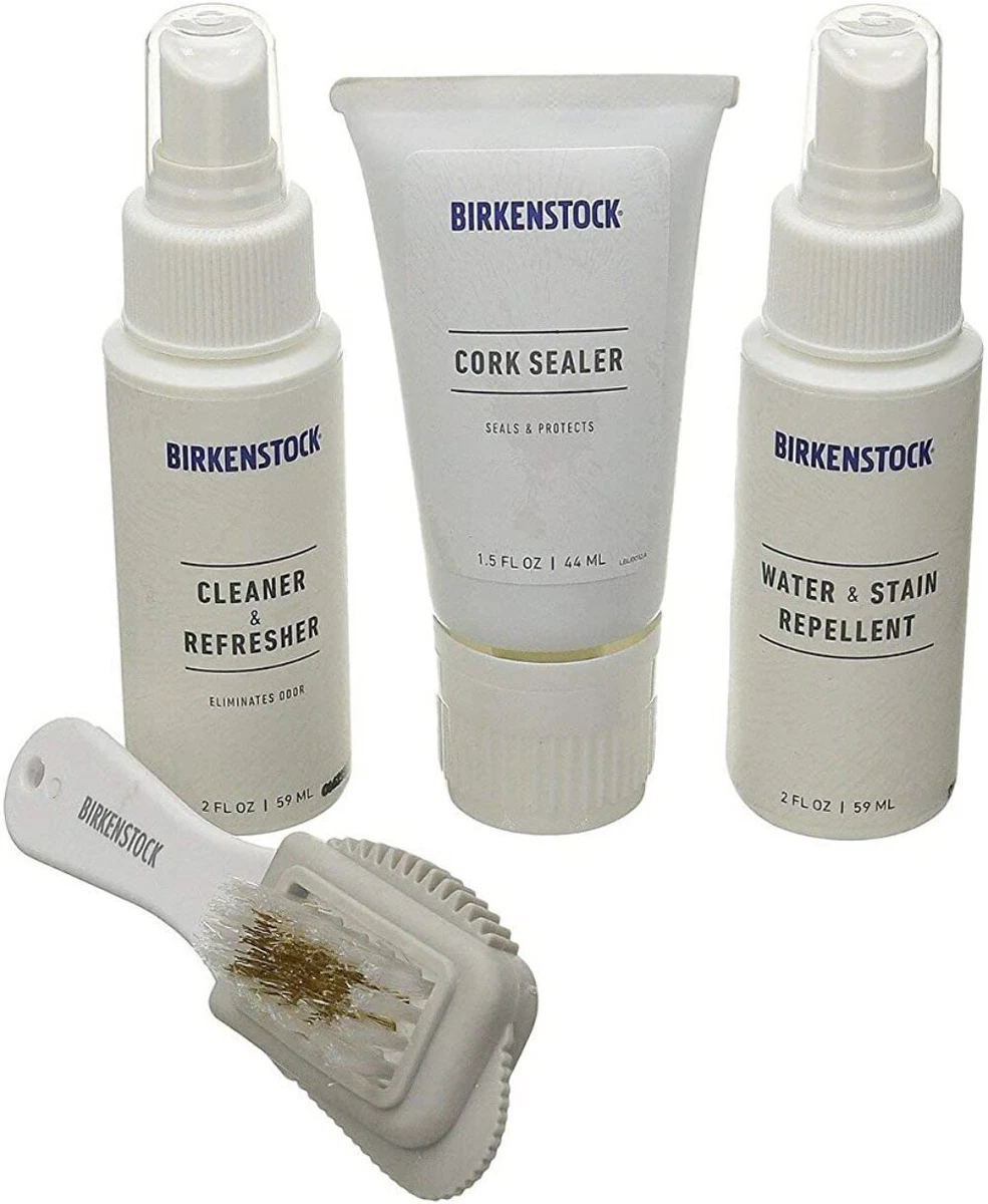 Birkenstock Shoes Deluxe Shoe Care Kit Cork Sealer Cleaner Water Stain  Repellent