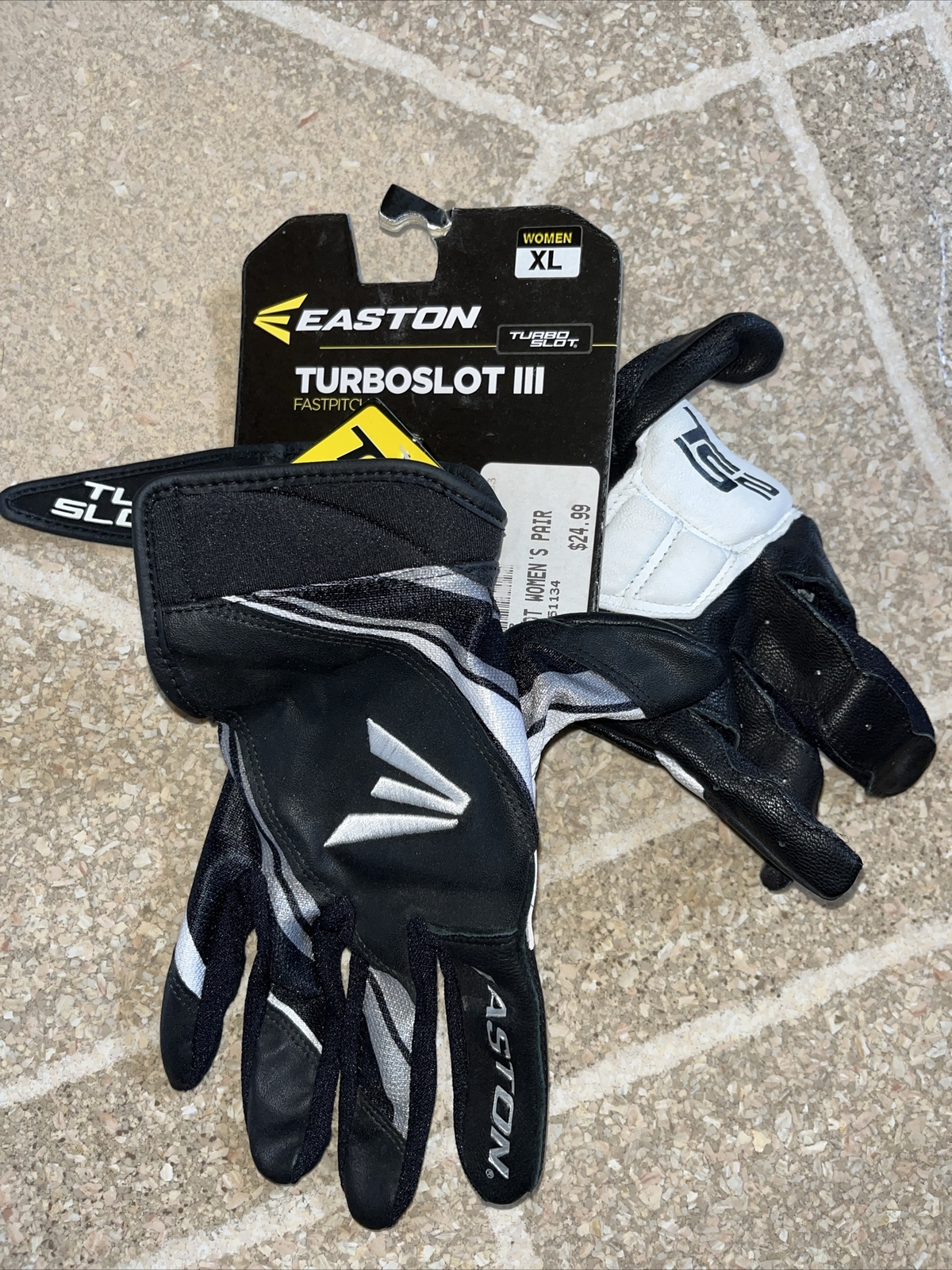 Easton Women’s Turboslot III Batting Gloves Black/Grey Women’s XL eBay