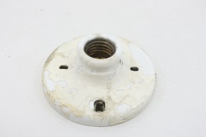 White Vintage Porcelain Ceramic Light Socket Fixture Knob ...