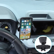 Black Navigation Screen Mount Cell Phone Holder For Ford Maverick 2022+