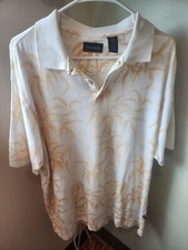 Vintage Ocean Pacific Men's Size Large Polo Hawaiian Print