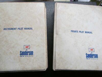 *Private Pilot Manual & INSTRUMENT 1964 Sanderson Programmed Learning System