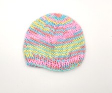 NEW HAND MADE PREEMIE BABY BEANIE CAP BOY/ GIRL REAL BABY OR PREEMIE DOLL CAP