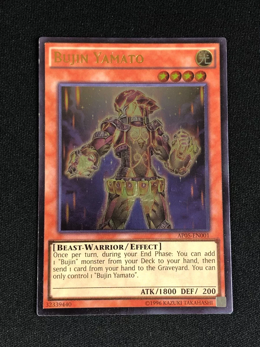 YUGIOH BUJIN YAMATO AP05-EN001 ULTIMATE LIGHT PLAY