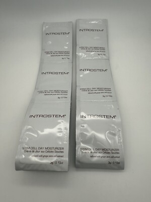 Introstem Stem Cell Moisturizer ~ 12 SAMPLE PACKETS 3g~0.10oz Each NEW