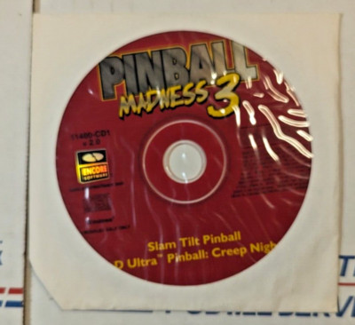 Pinball Madness 3 PC/Computer CD-Rom Windows 95/98 Encore Software Platinum Abso