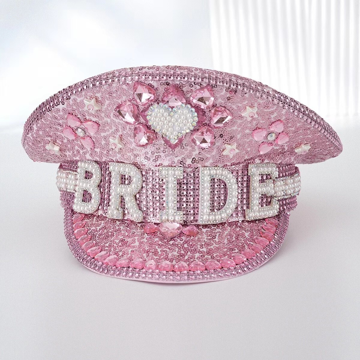 Captains Hat Costume Pink Sequin Captain Hat: Festival Hat