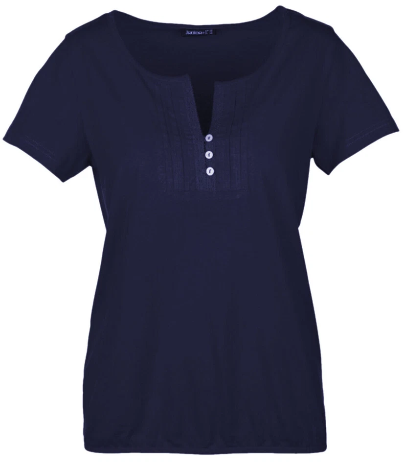 Damen Shirt T-Shirt mit Spitzendetails - Gr. 44 C5 - Bild 1 von 1