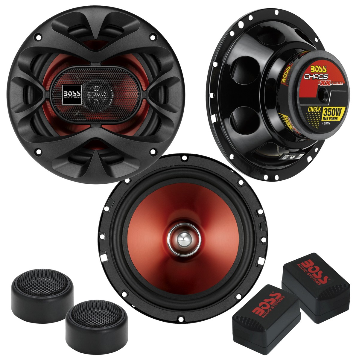 BOSS Audio Systems CH6CK Component Car Speakers, 350 Watts