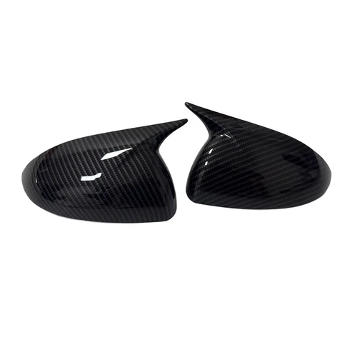 For Chevrolet Aveo/Sonic 2011-2014 Black/Carbon Add-on Side Mirror Cover Cap ABS - Foto 9 di 17