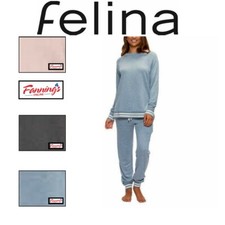 Felina Ladies' Terry Crew Neck  Jogger Lounge Set  D12