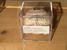 Asdrubal Cabrera Pitch In Dirt Game Used Baseball Nationals Mets Authenticated