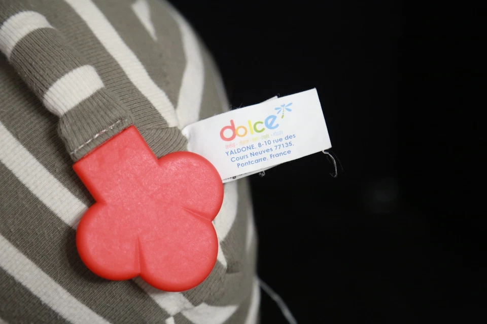 Muñeca de peluche Dolce (Francia) cebra bebé actividad cebra  Foto 4 de 4