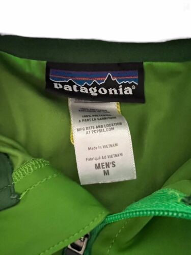 Vintage Green Patagonia Grid Fleece Polartec Softshell Light Jacket Mens Medium - Picture 3 of 8