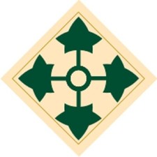 US Army 4th Infantry Division Decal - 4.00" Wide x 4.00" High Decal