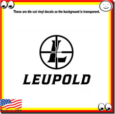 Leupold Optics Scopes Viny Cut Decal Sticker Logo Hunting Shooting