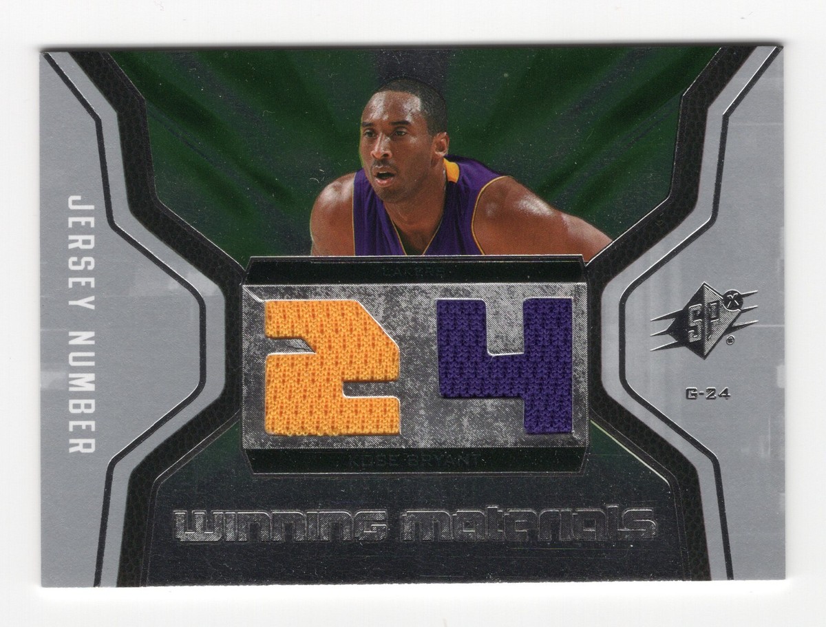 2007-08 Upper Deck SPX KOBE BRYANT Dual Jersey Winning