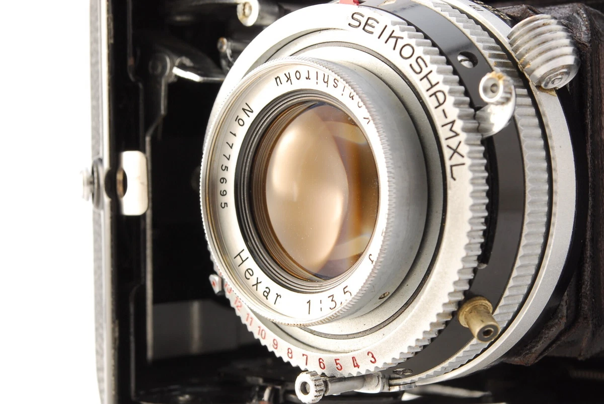 [FOR PARTS] Konishiroku Konica Pearl IV Camera Hexar 75mm F/3.5 Lens From  JAPAN