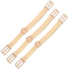 RAZOR Bra Strap Clips Holder Women  s Beige - 3 Pack 