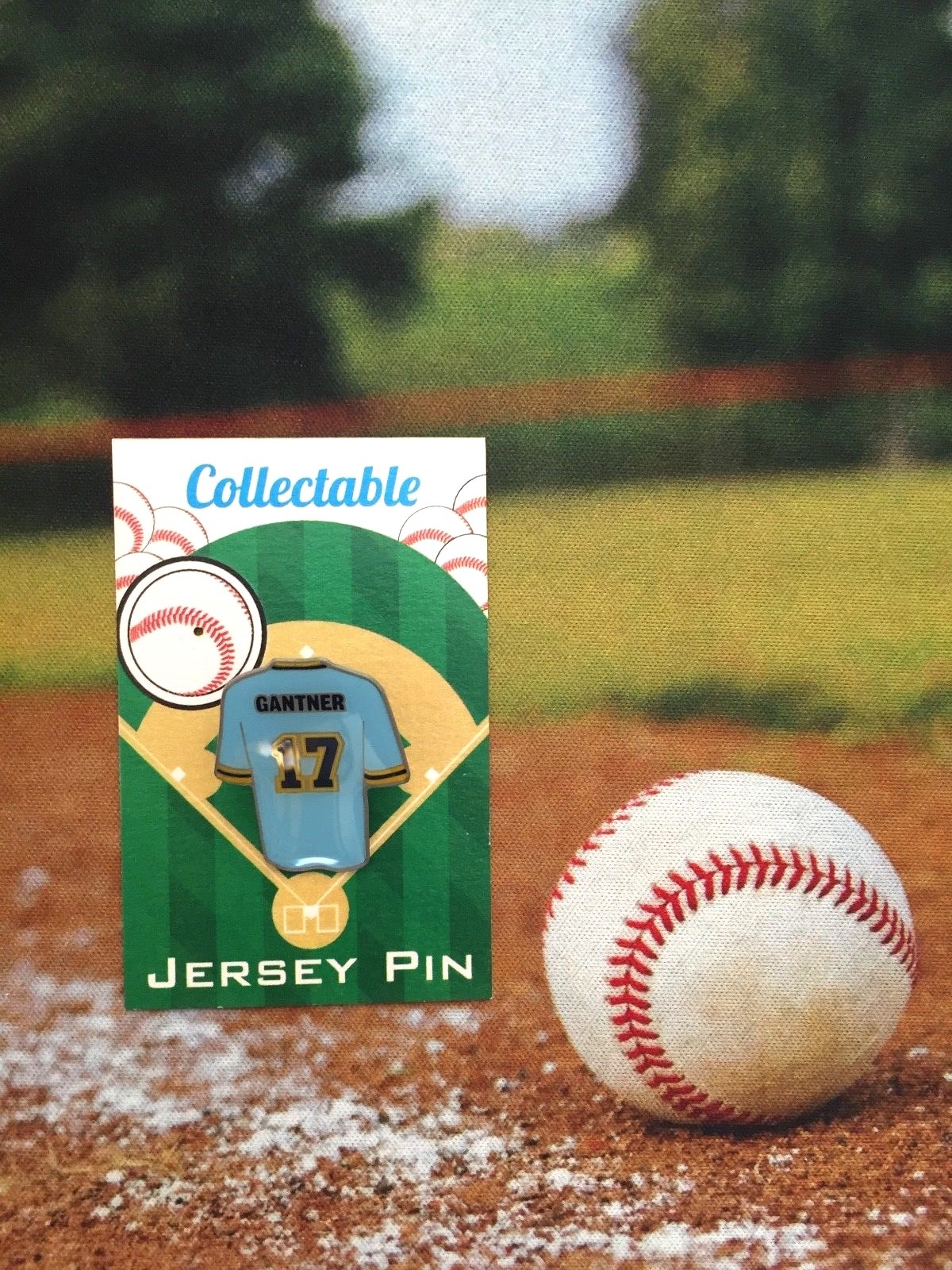 Milwaukee Brewers Jim Gantner Collectible Jersey Lapel Pin - Classic Brew