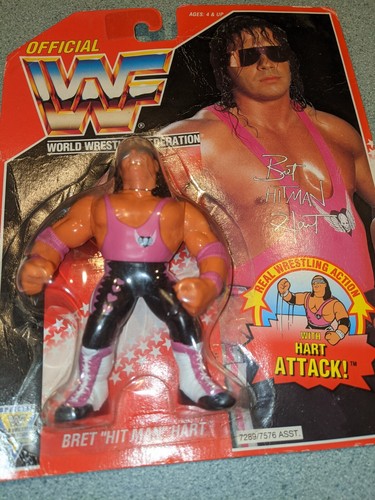  WWF Bret The Hitman Hart Hasbro 1993 Wrestling Fi...