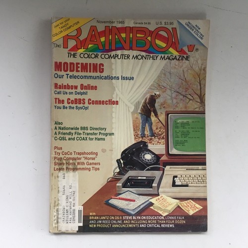 Rainbow Color Computer Magazine TRS-80 Tandy Radio Shack 1985 9 Issues - Picture 9 of 10
