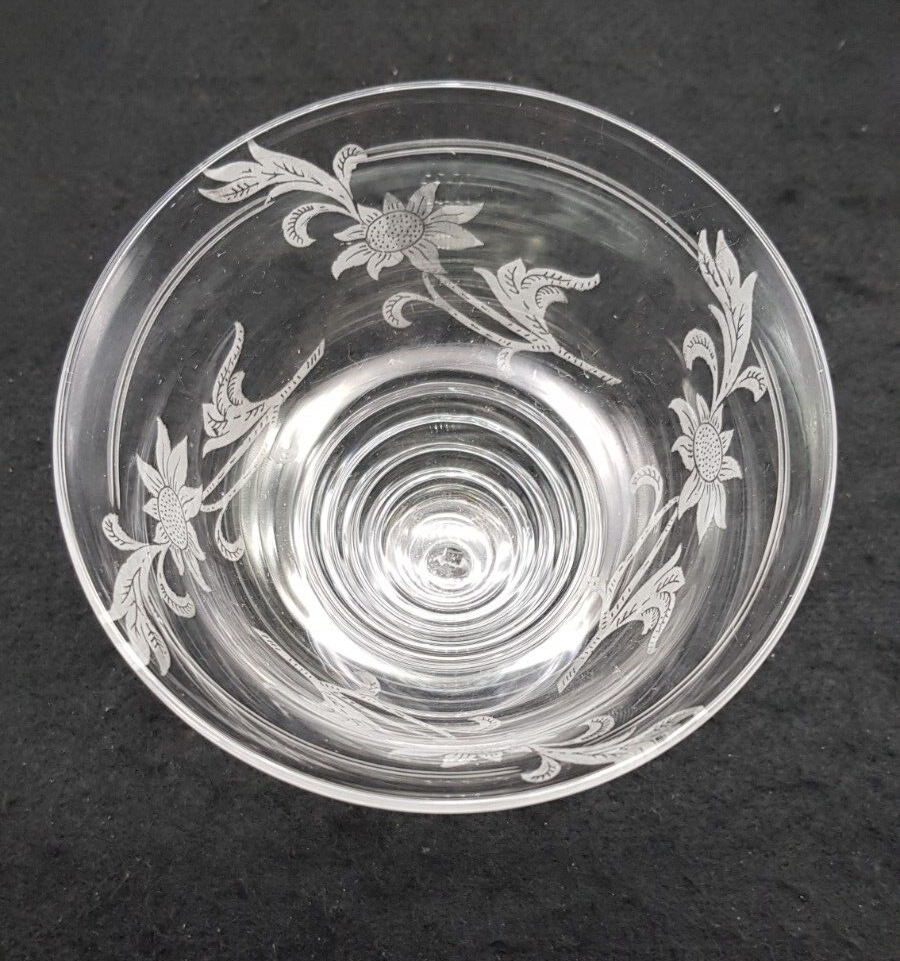 5 Antique Art Deco STUART Crystal (Stratford) Sundae Dishes 681649