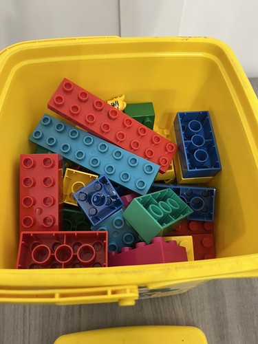 Vintage Lego Duplo & Tyco Super Blocks Compatible W/ Carrying Cases Zoo Pieces! - Picture 4 of 16